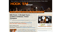 Desktop Screenshot of hookemreport.com