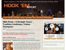 Tablet Screenshot of hookemreport.com